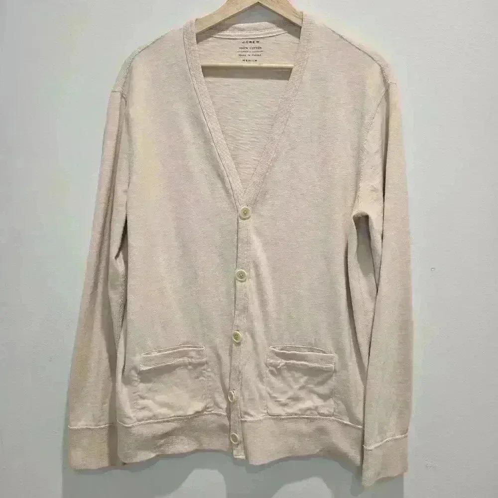 J. Crew Off-White Cardigan Sweater